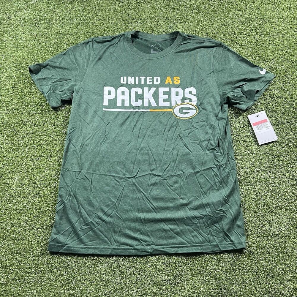 Nike Green Bay Packers NFL Dri FIT T Shirt Men's L NWT